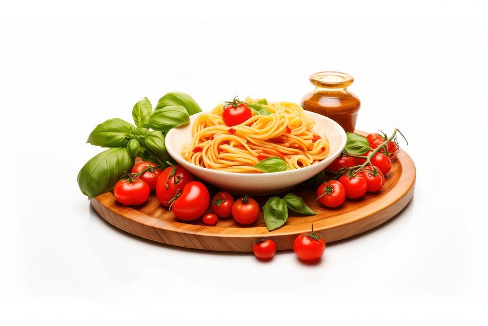 Italian food spaghetti pasta meal. AI generated Image by rawpixel.