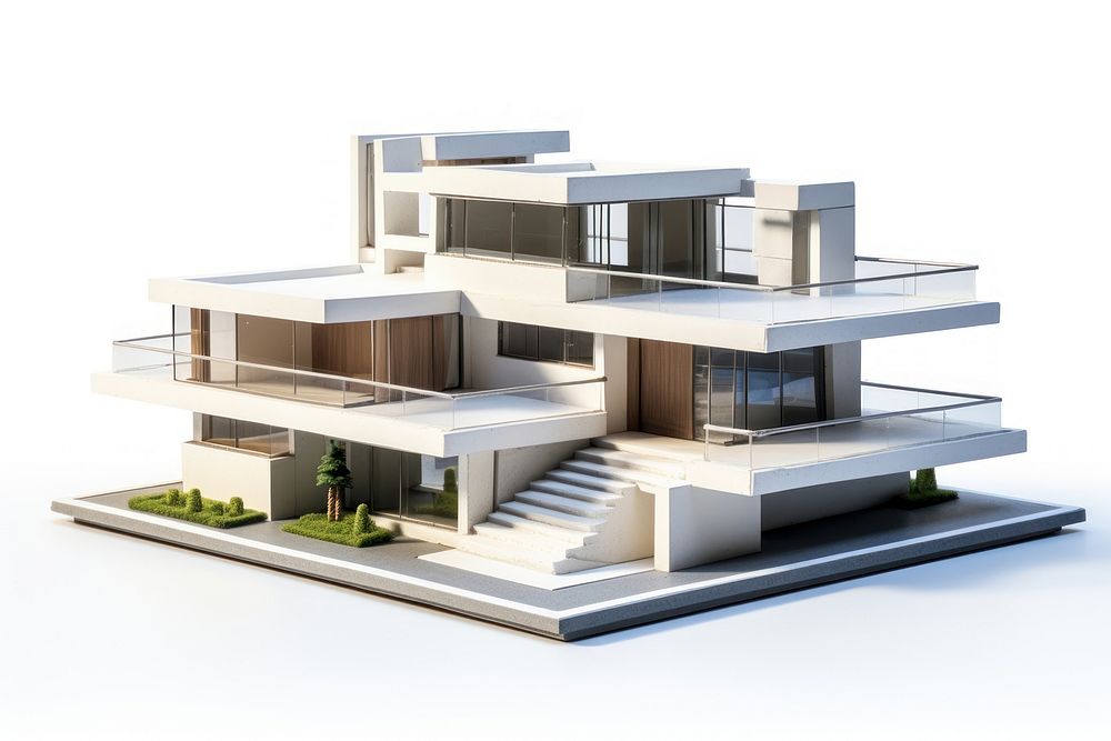 House model architecture building estate. AI generated Image by rawpixel.