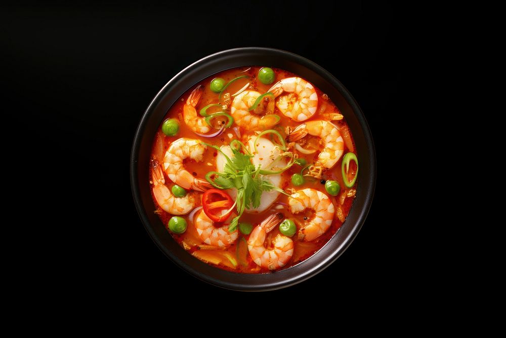 Tom Yum Goong food meal dish. AI generated Image by rawpixel.