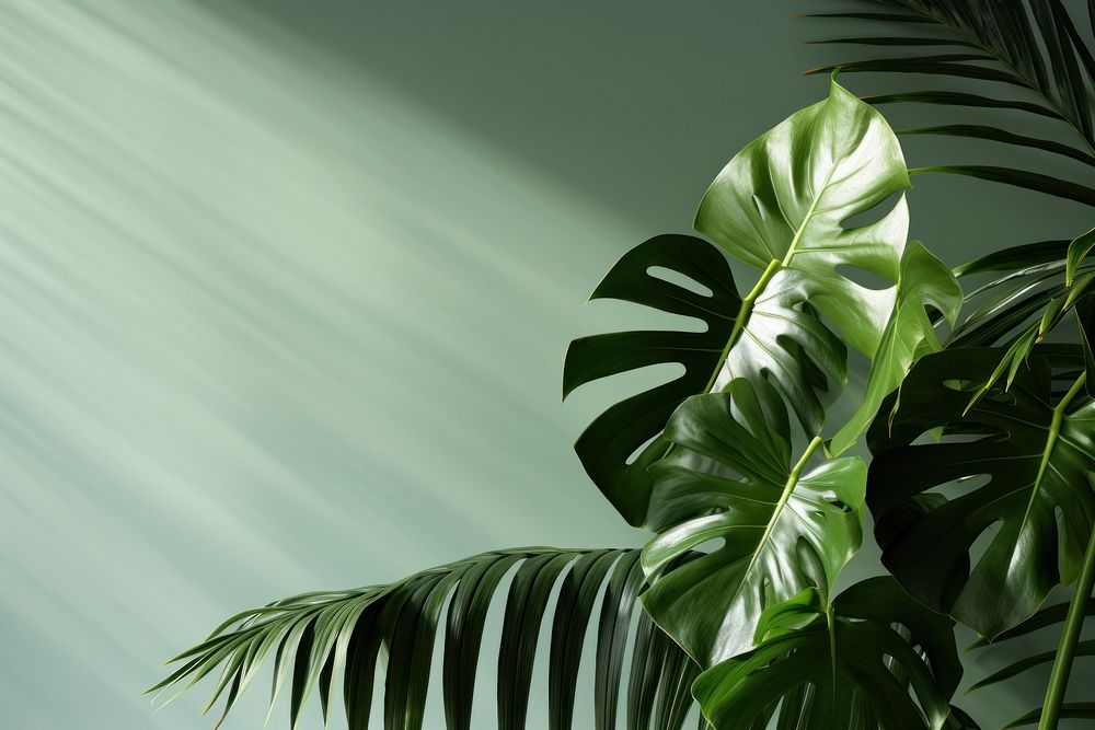Tropical leaves tropics nature plant. AI generated Image by rawpixel.