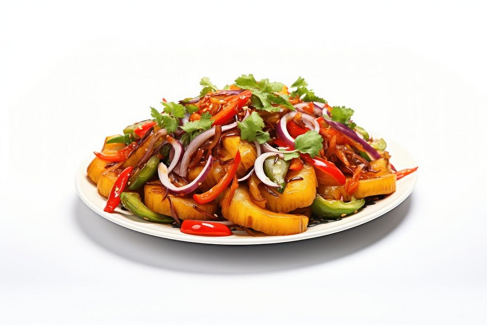 Vietnam food meal dish white background. AI generated Image by rawpixel.