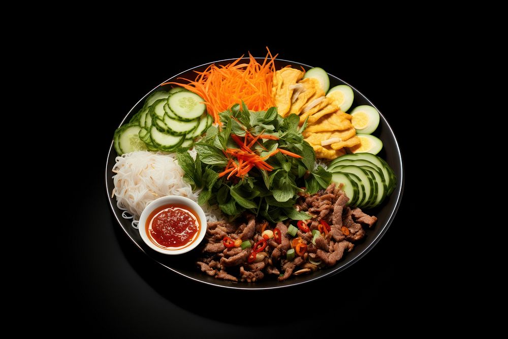 Vietnam food meal dish vegetable. AI generated Image by rawpixel.