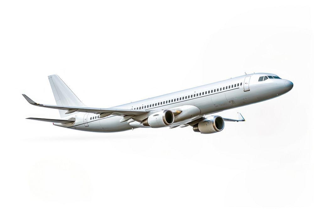 Airliner flying aircraft airplane vehicle. AI generated Image by rawpixel.