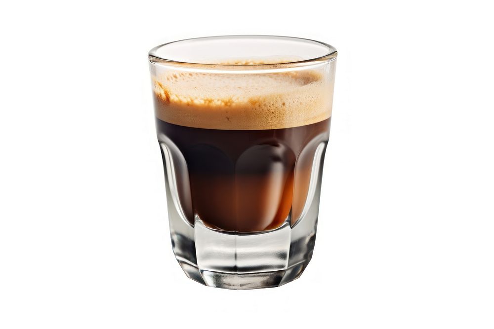 Espresso coffee shot drink glass cup. AI generated Image by rawpixel.