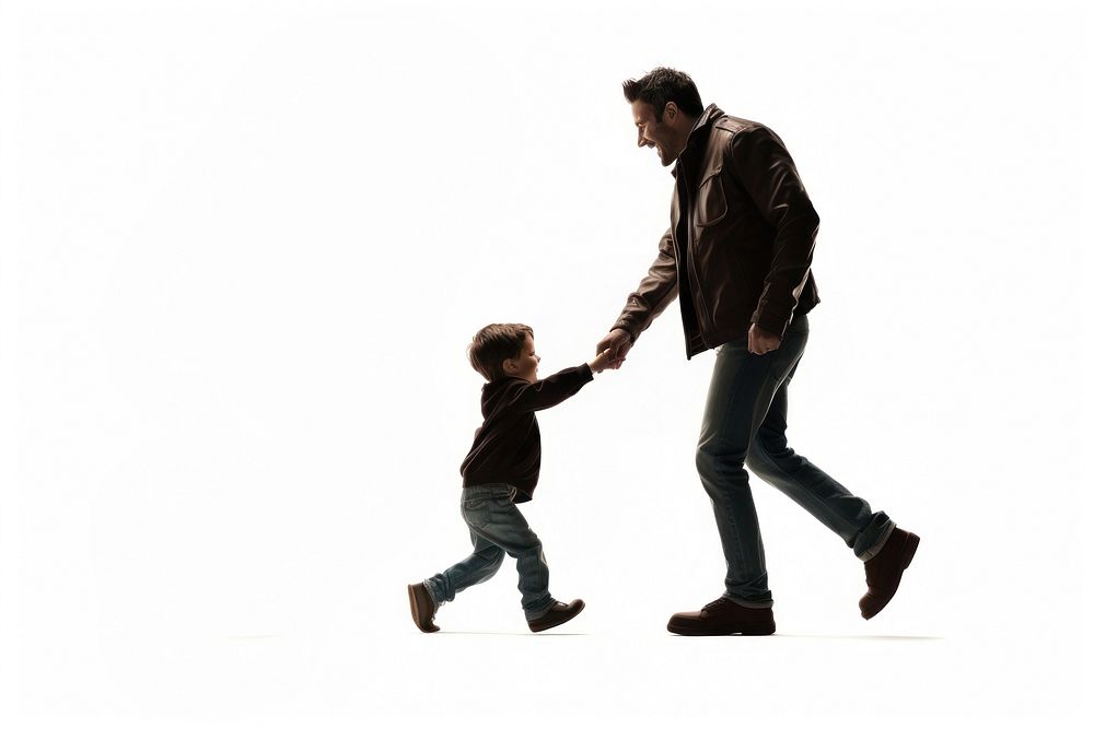 Father and son footwear walking adult. AI generated Image by rawpixel.