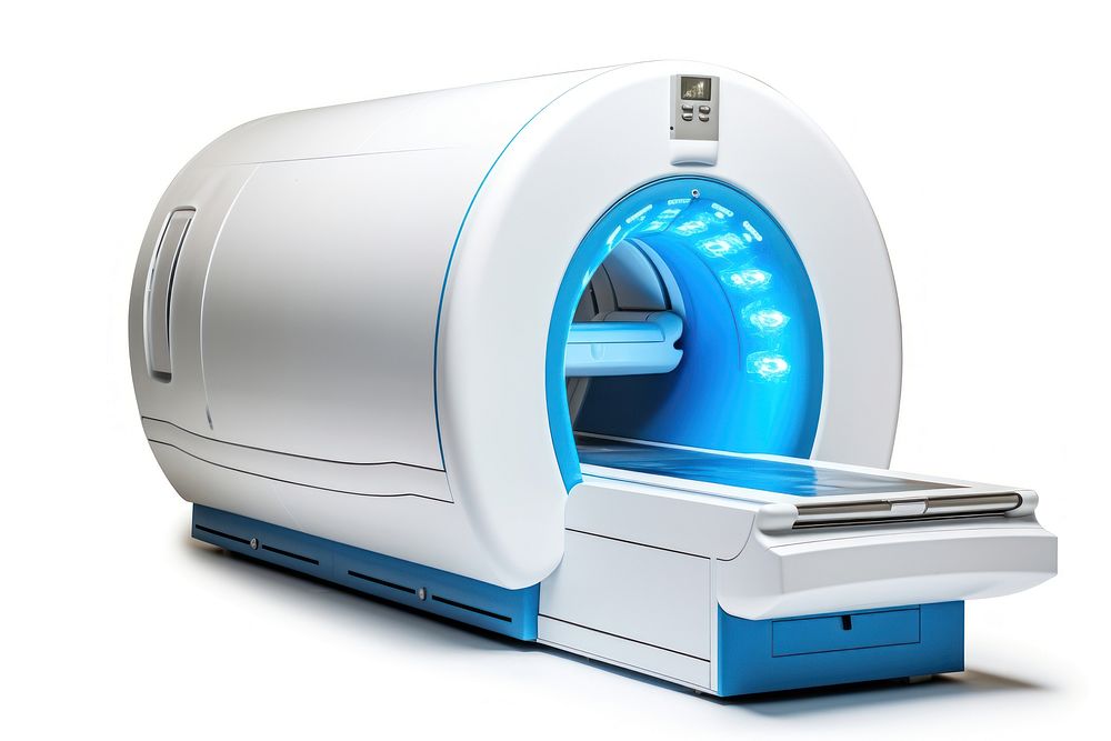 Magnetic resonance imaging white background electronics technology. AI generated Image by rawpixel.
