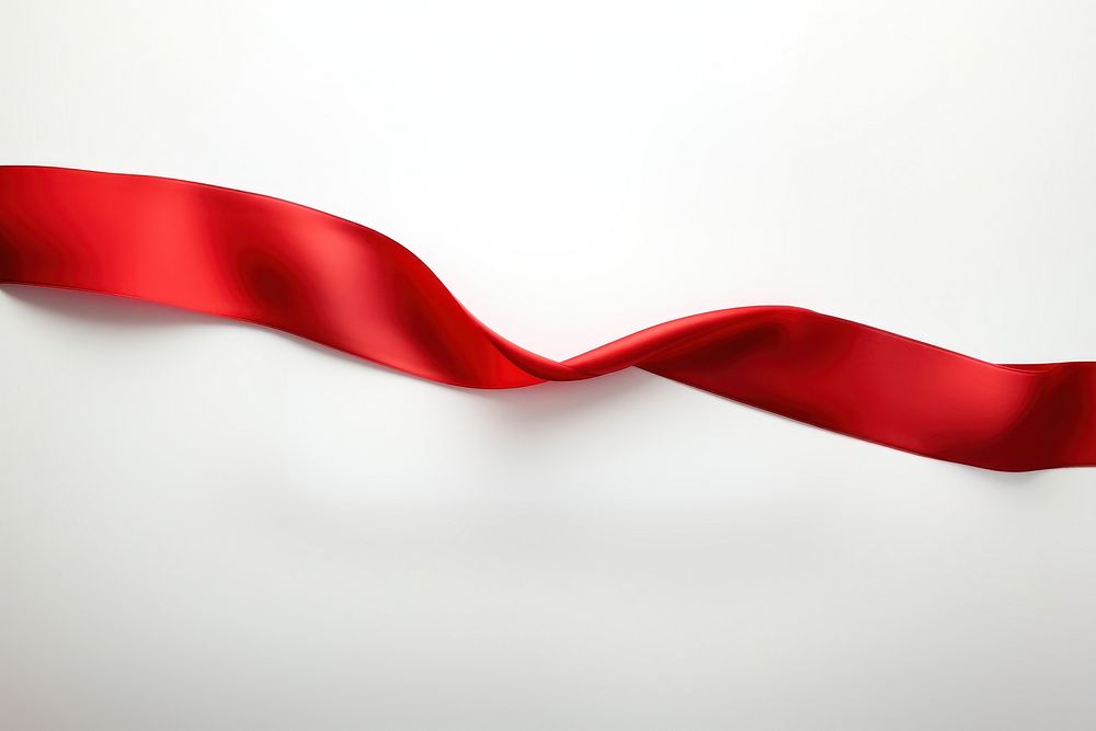 Red ribbon backgrounds white background accessories. AI generated Image by rawpixel.