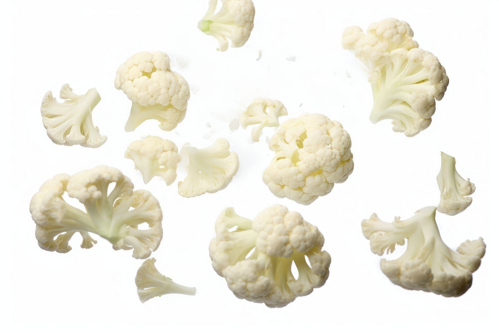 Half sliced cauliflower vegetable white plant. AI generated Image by rawpixel.
