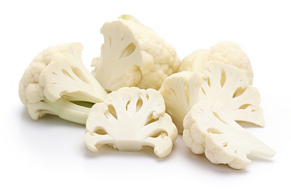 Half sliced cauliflower vegetable plant white. AI generated Image by rawpixel.