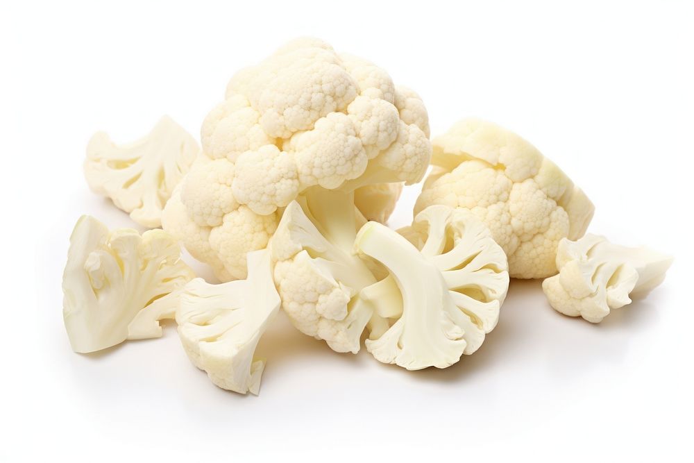 Half sliced cauliflower vegetable white plant. AI generated Image by rawpixel.