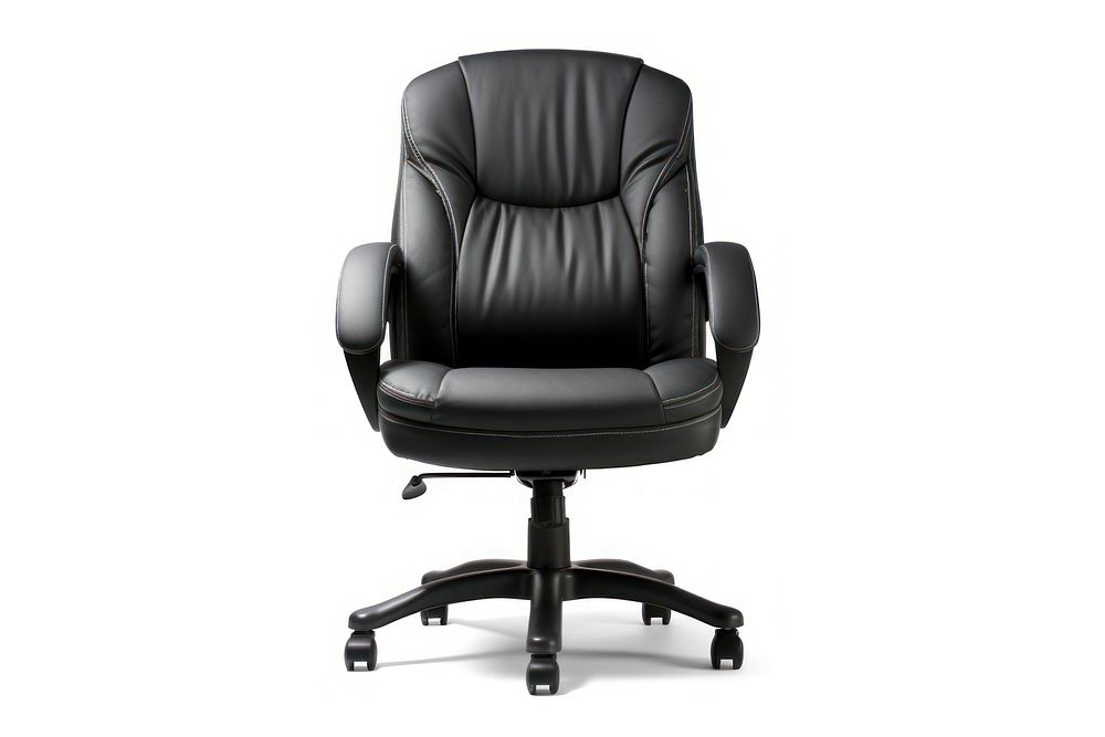 Office chair furniture armchair black. AI generated Image by rawpixel.