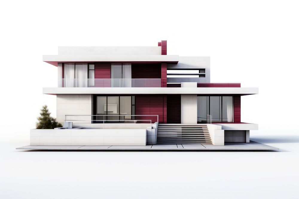 A modern house architecture building city. AI generated Image by rawpixel.
