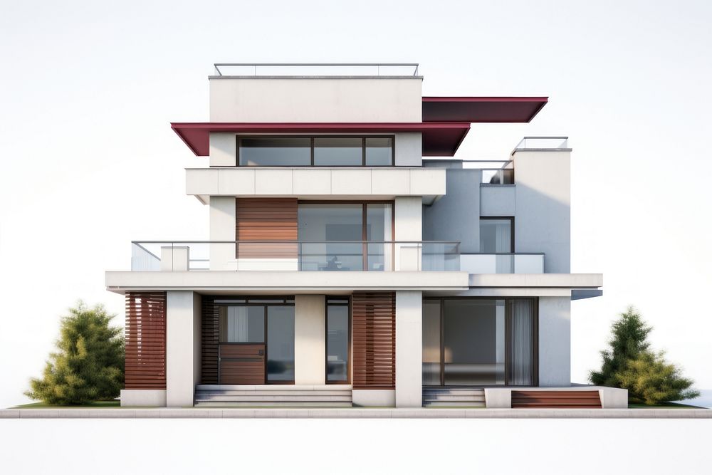 A modern house architecture building villa. AI generated Image by rawpixel.