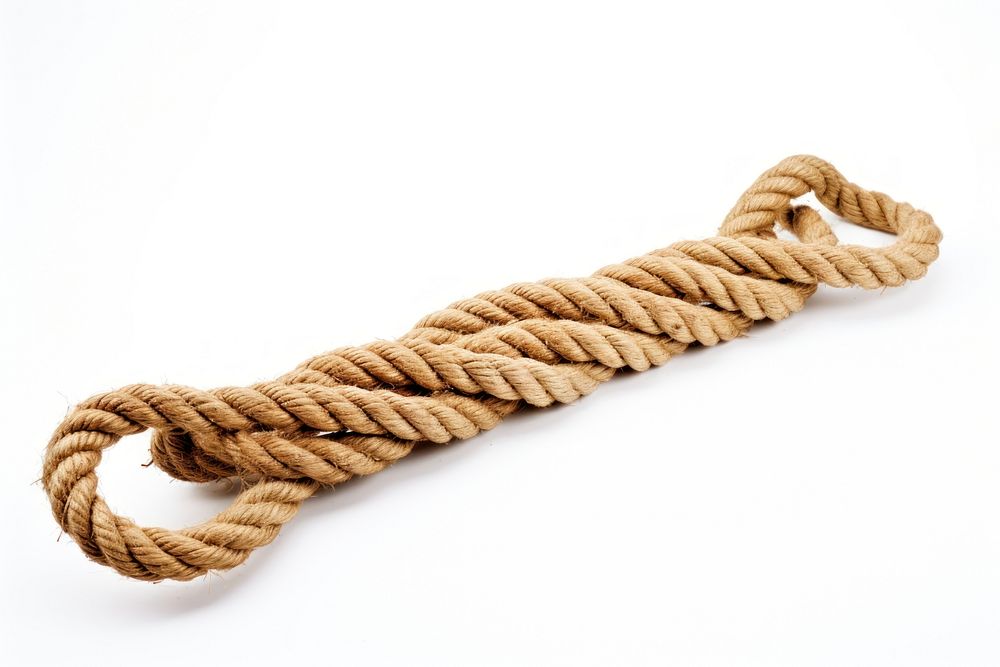 Rope bundling twisted white background durability. AI generated Image by rawpixel.