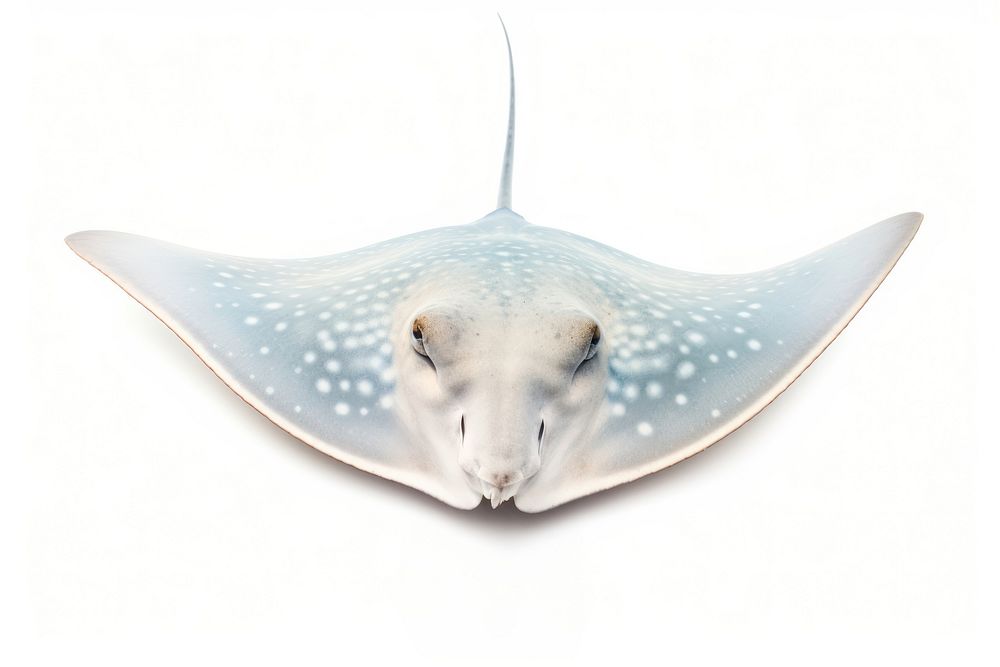 Stingray animal fish white background. AI generated Image by rawpixel.