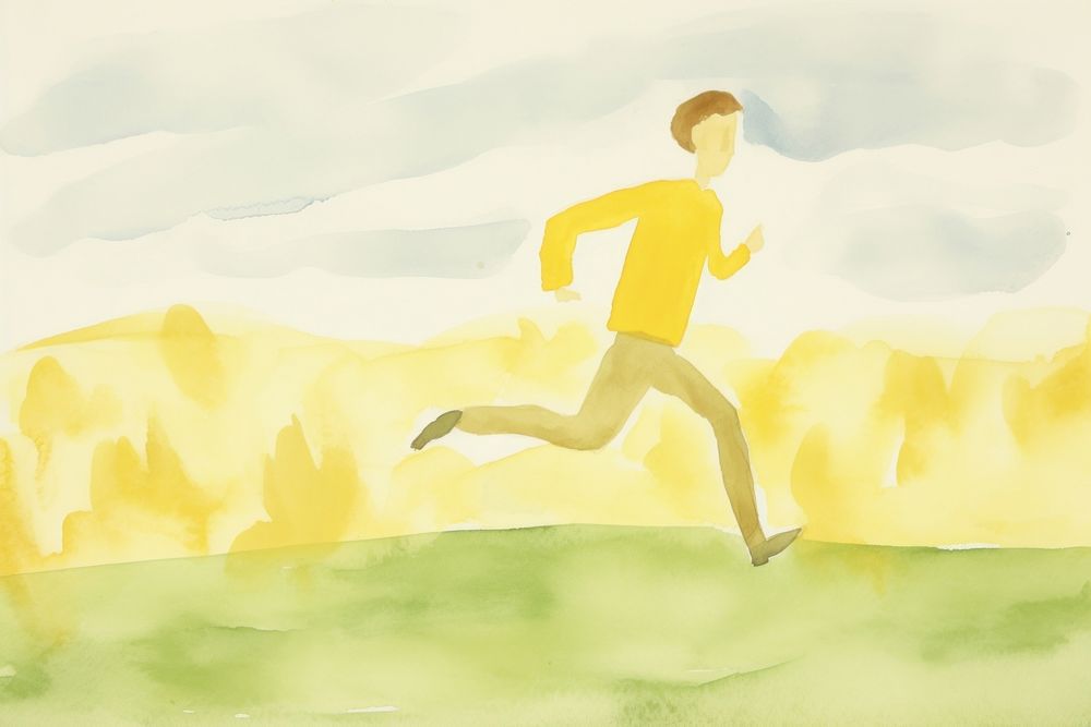Man running jogging determination competition. AI generated Image by rawpixel.