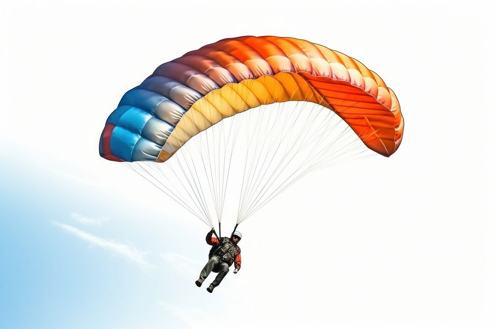 Sportsman flying paragliding recreation adventure. AI generated Image by rawpixel.