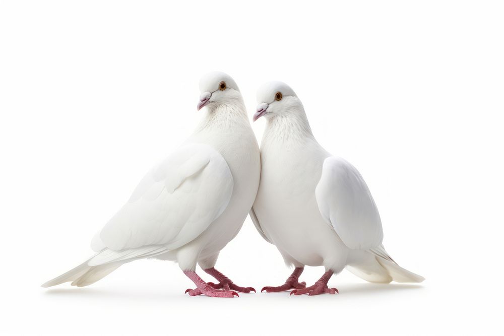 White dove animal pigeon bird. AI generated Image by rawpixel.