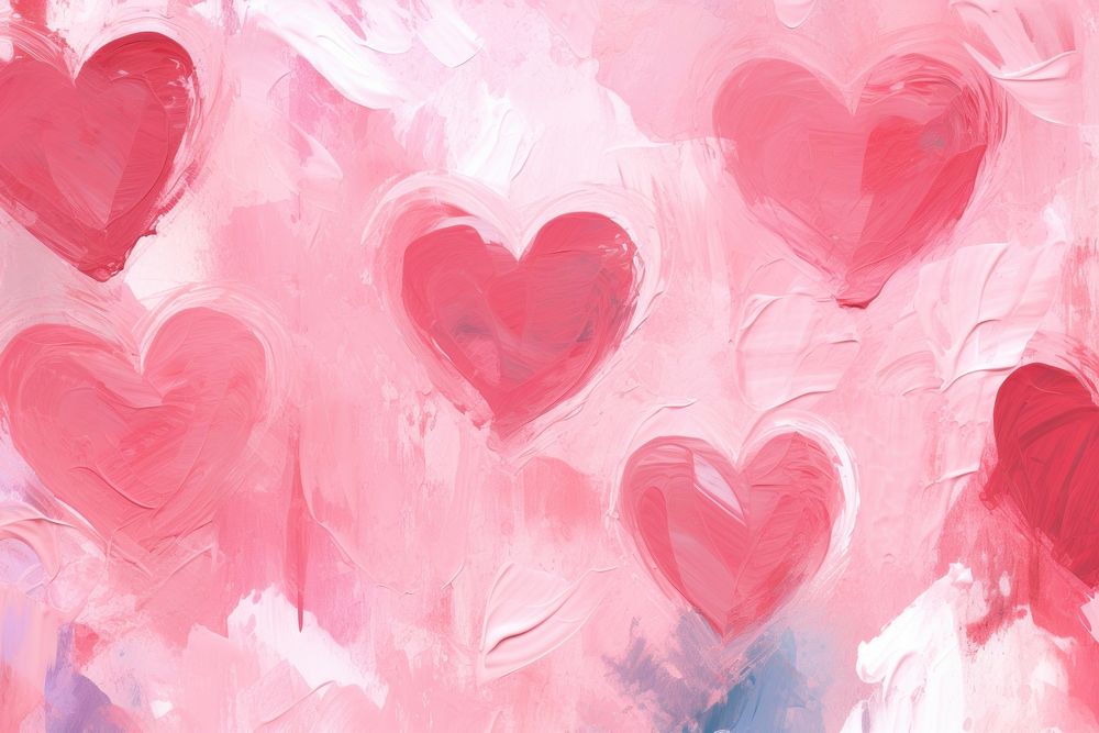 Hearts in the shape pink wallpaper backgrounds creativity. AI generated Image by rawpixel.