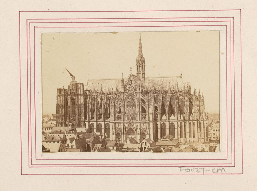 Dom van Keulen in aanbouw (c. 1865 - c. 1875) by anonymous