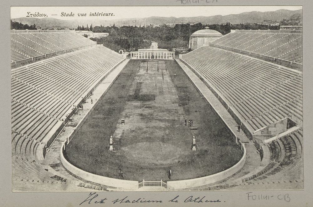 Interieur van het stadion van Athene (c. 1900 - in or before 1910) by anonymous