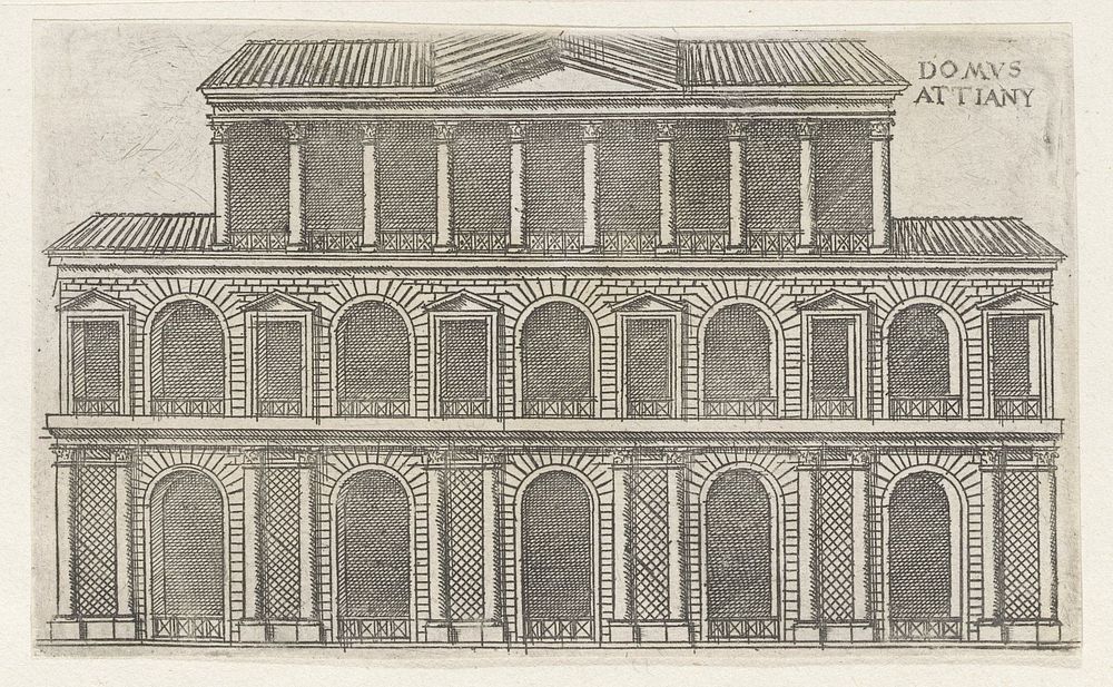 Domus Attianus (1584) by Jacques Androuet, Denis Duval and Jacobus van Savoye Nemours