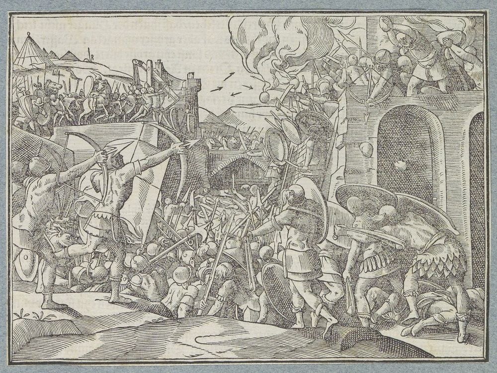 Stadsbestorming (1574) by Christoffel van Sichem I and Tobias Stimmer
