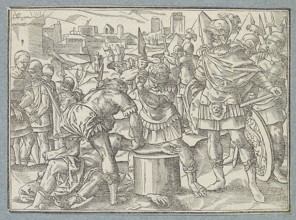 Man wordt beide handen afgehakt (1574) by Christoffel van Sichem I and Tobias Stimmer