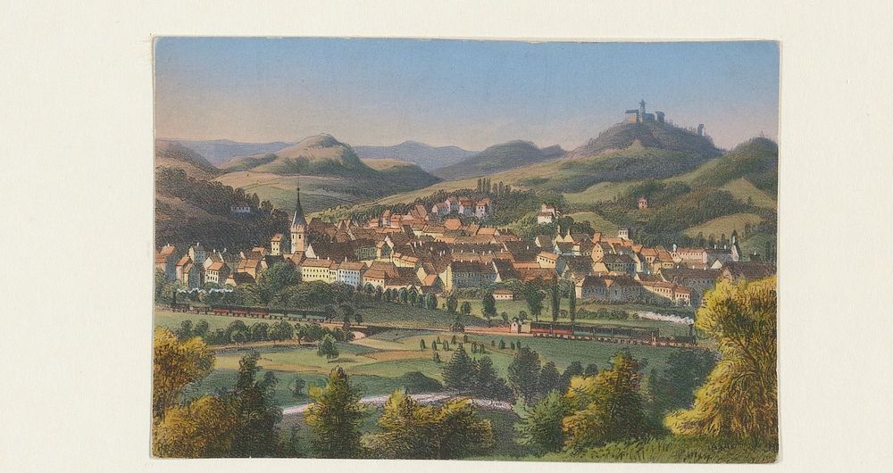 Gezicht op Eisenach (1846 - 1913) by anonymous and Gustav Täubert