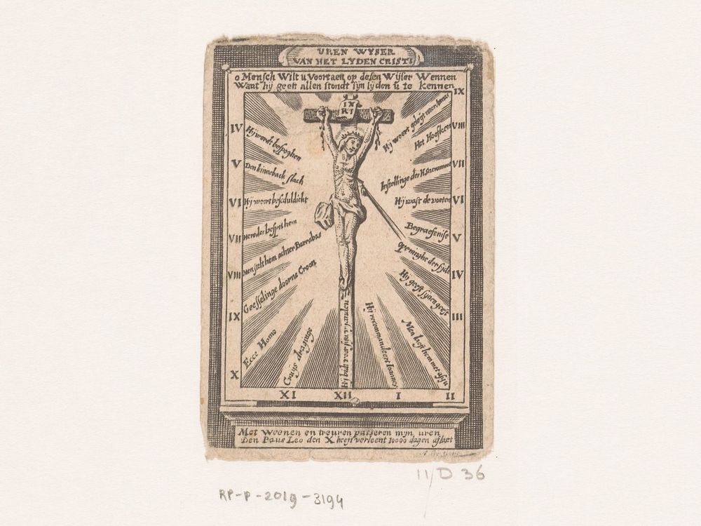 Lijdende Christus aan het kruis (1600 - 1699) by A Gortiers