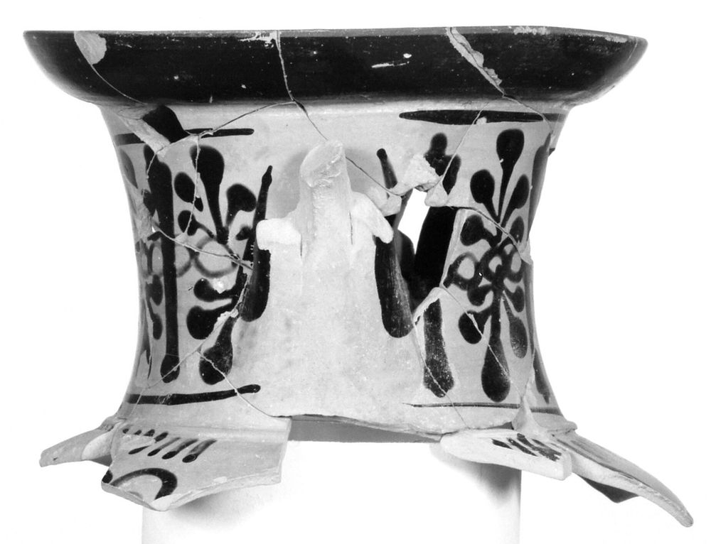 Attic Black-Figure Neck Amphora Fragment (comprised of 35 Joined Fragments)