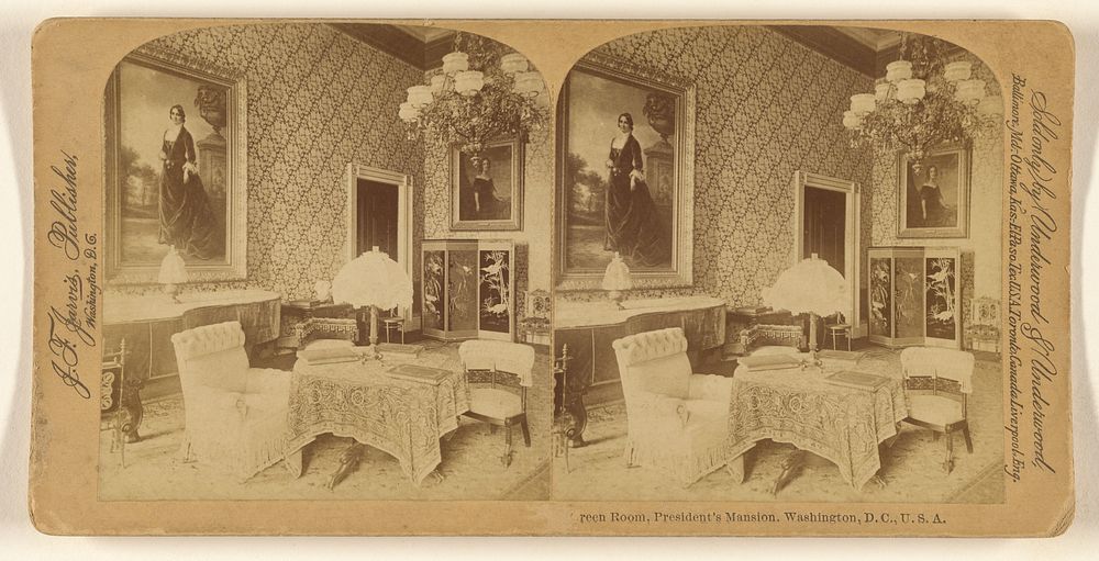Green Room, President's Mansion, Washington, D.C., U.S.A. by John F Jarvis