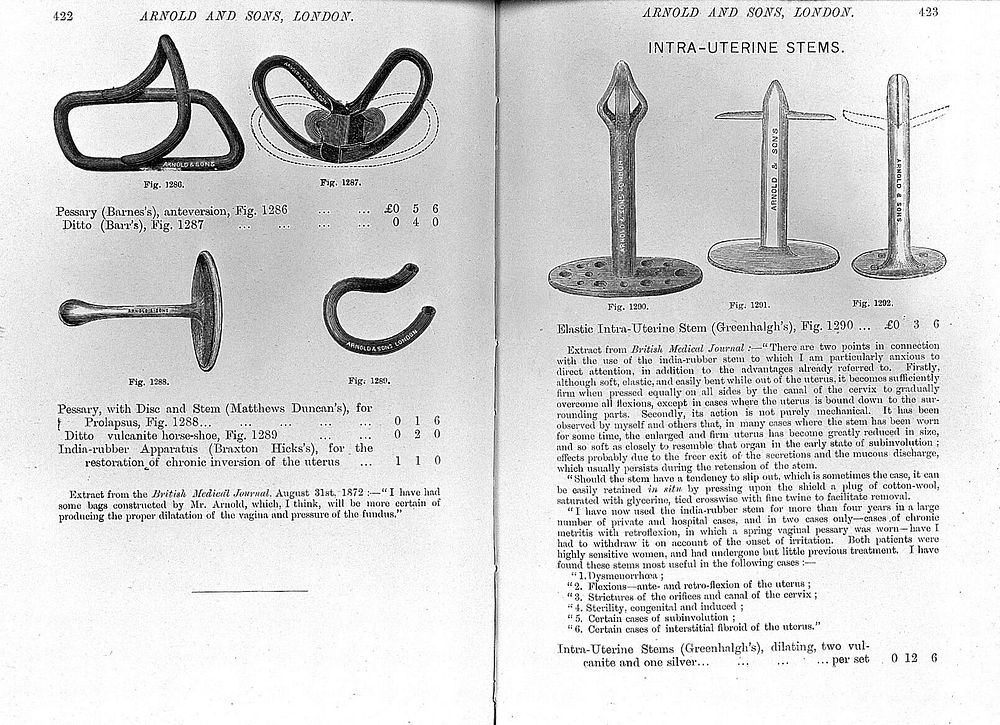 Catalogue of surgical instruments / Arnold & Sons.