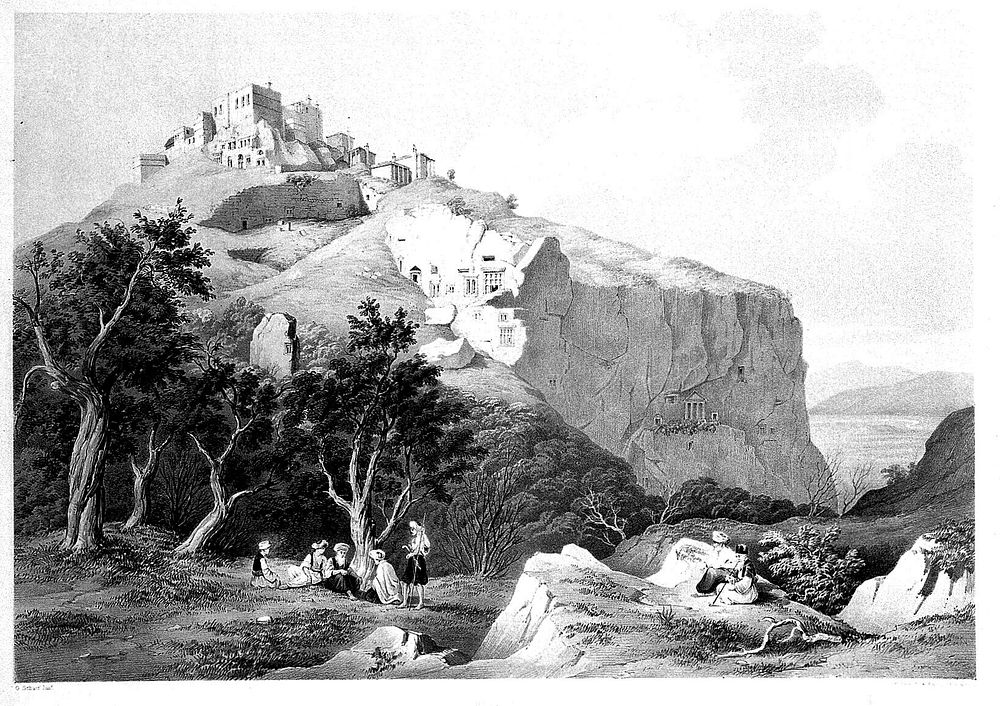 Tlos, Lycia. Lithograph by George Scharf junior, 1847.