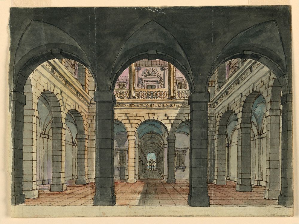 Stage Design, Palace Courtyard