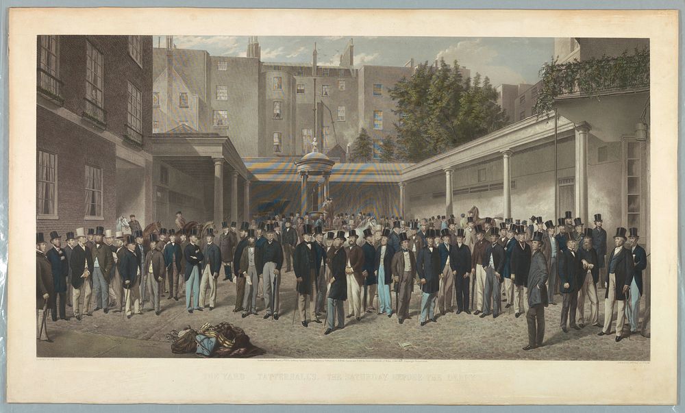 The Yard – Tattersall's, the Saturday Before the Derby, Charles Mottram, print maker