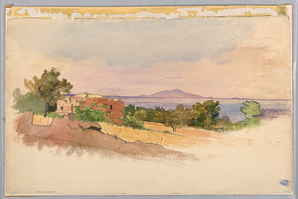 Study of landscape, Sorrento by William Stanley Haseltine, American, 1835&ndash;1900