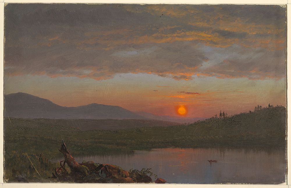 Hudson Valley, New York at Sunset by Frederic Edwin Church, American, 1826–1900