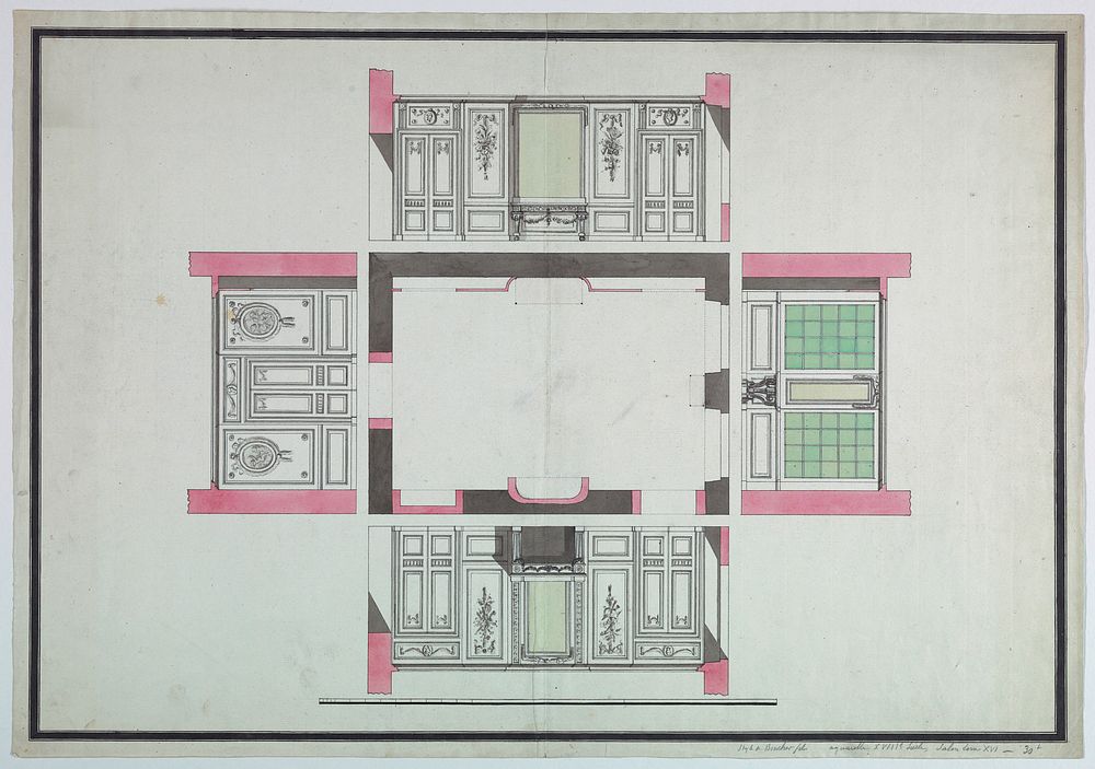Design for Four Walls of a Salon