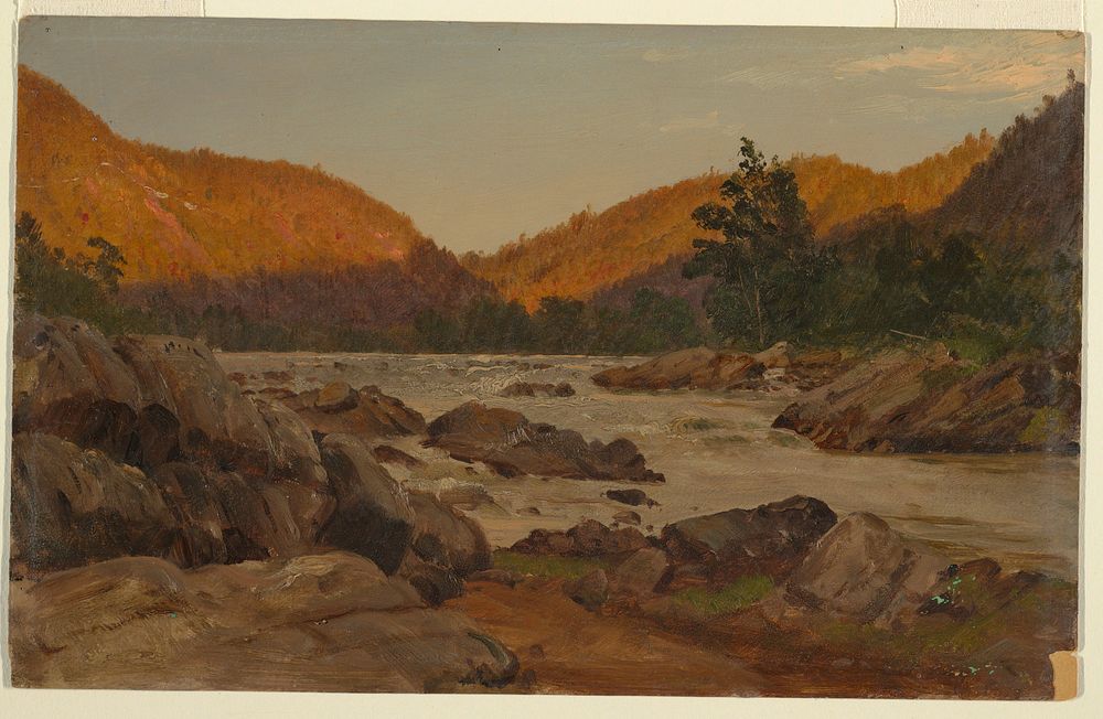 Autumn Landscape in North Carolina by Frederic Edwin Church, American, 1826–1900