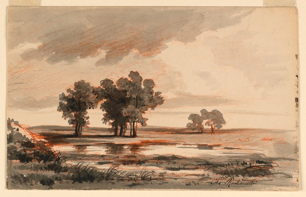 Landscape by Charles Nicolas Ransonnette