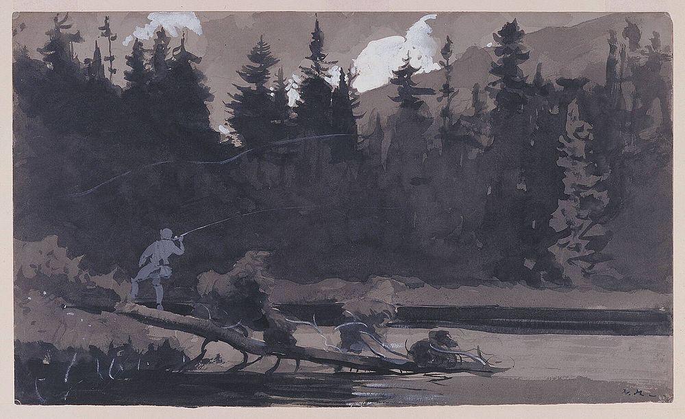 Fisherman in Quebec, Canada by Winslow Homer