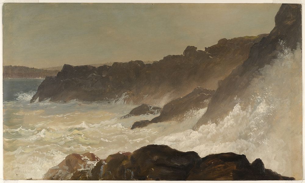 Maine Surf by Frederic Edwin Church, American, 1826–1900