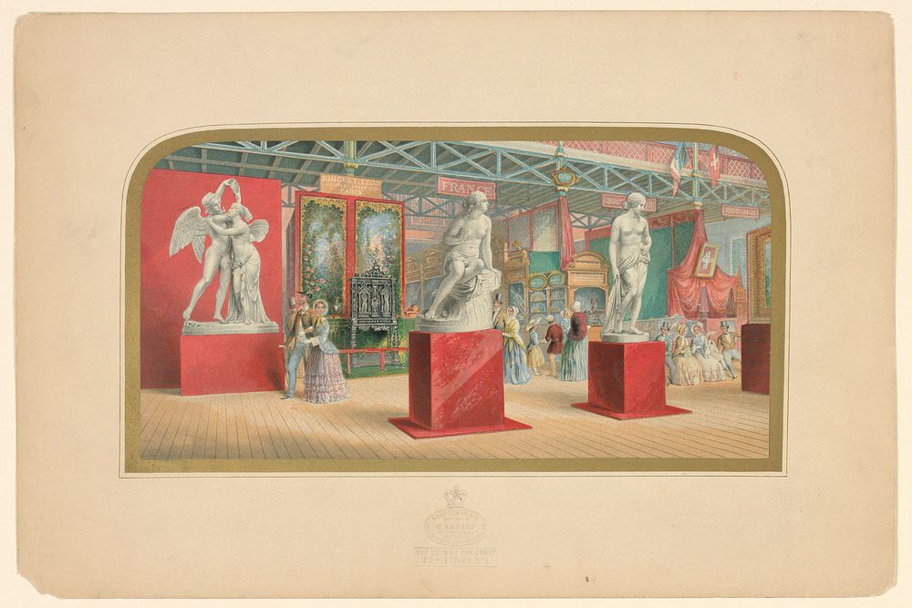 "Baxter" Print: Gems of the Great Exhibition of 1851, Gem No.1, George Baxter