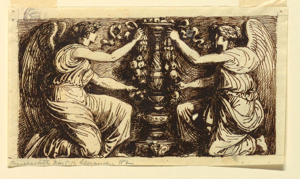 Design for a Symmetrical Frieze by Felice Giani, Italian, 1758–1823