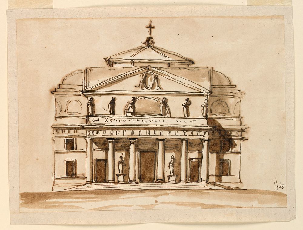 Elevation of a church