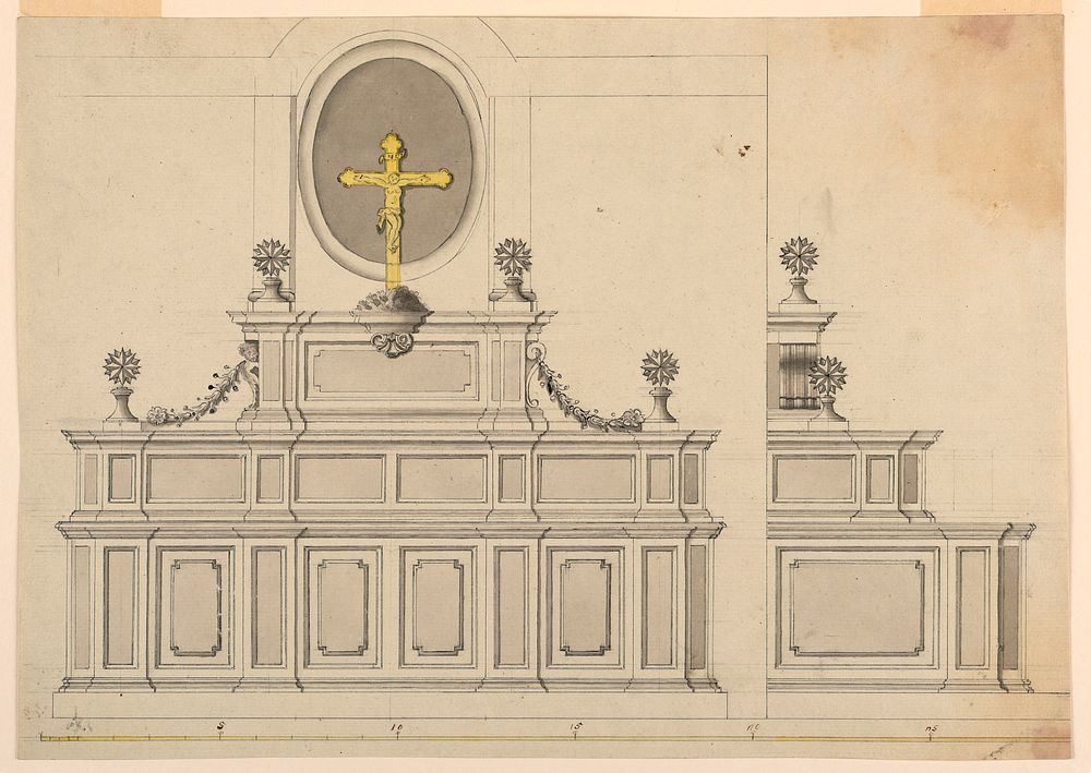 Project for a Case in a Vestry with Alternative Suggestions