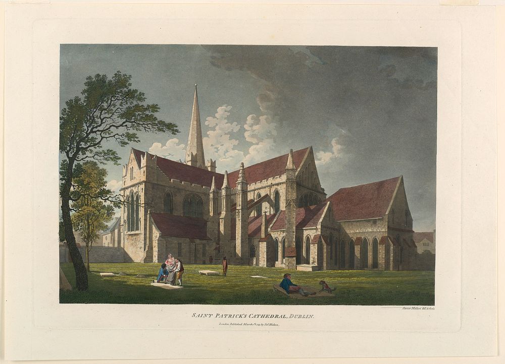 Saint Patrick's Cathedral, Dublin, James Malton, print maker