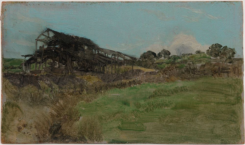 Blue and Emerald: Coal Mine by James McNeill Whistler