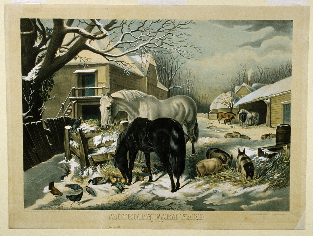 American Farm Yard (Winter), Valois, Edward and Robertson, William C.